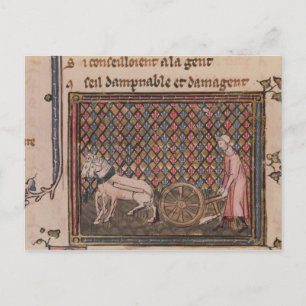 Cartão Postal O Homem Obrigado a Trabalhar para Viver