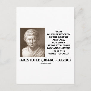 Cartão Postal O Homem Perfeitiçou O Melhor Da Justiça Dos Animai