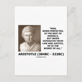 Cartão Postal O Homem Perfeitiçou O Melhor Da Justiça Dos Animai