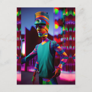 Cartão Postal O Homem Que Espetou O Meu Café - Ken Gage Art