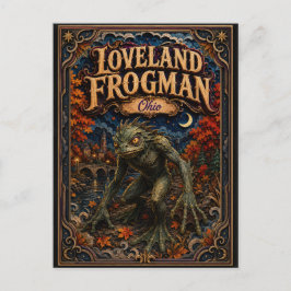 Cartão Postal O Homem-Sapo de Loveland Ohio Popcut Legends