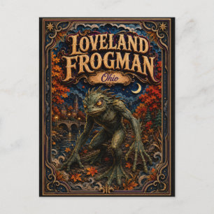 Cartão Postal O Homem-Sapo de Loveland Ohio Popcut Legends
