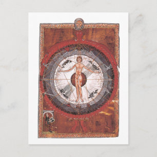 Cartão Postal O Homem Universal - Hildegard von Bingen