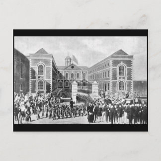 Cartão Postal O Hospital Blue-Casaco, Liverpool, 1843