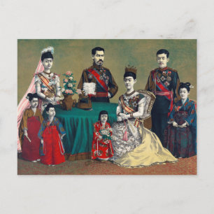 Cartão Postal O Imperador Meiji do Japão e a Família Imperial