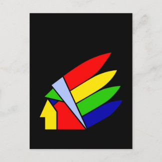 Cartão Postal O índio americano