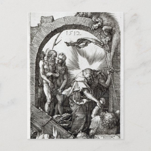 Cartão Postal O inferno ou o Cristo descem para (Frente)