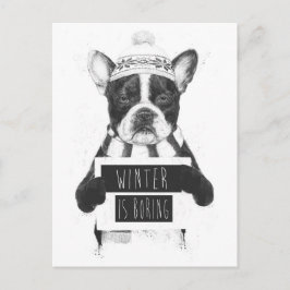 Cartão Postal O inverno é chato