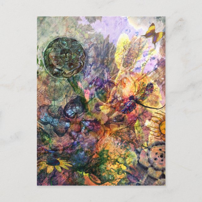 Cartão Postal O jardim (Frente)