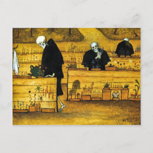 Cartão Postal O Jardim da Morte de Hugo Simberg 1896