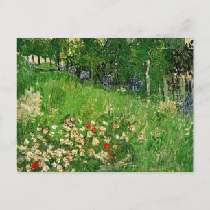 Cartão Postal O Jardim de Daubigny por Van Gogh