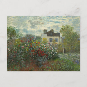 Cartão Postal O Jardim do Artista em Argenteuil Claude Monet