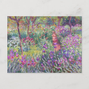 Cartão Postal O Jardim do Artista em Giverny por Claude Monet