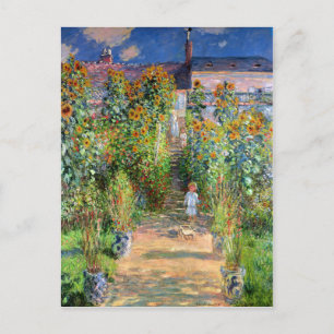 Cartão Postal O Jardim do Artista em Vetheuil, Claude Monet