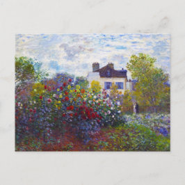 Cartão Postal O Jardim do Monet no Argenteuil Claude Monet