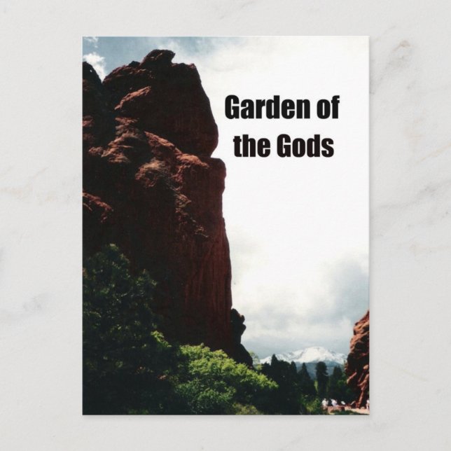 Cartão Postal O Jardim dos Deuses (Frente)