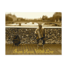 O jogador do acordeão - Pont des Arts, Paris