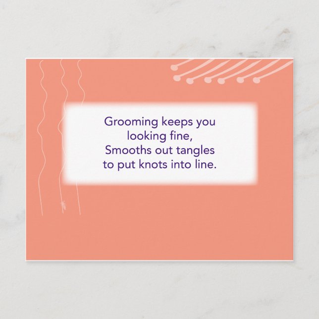 Cartão Postal O jogo de caça ao tesouro - pista nº 2 - escova de (Frente)