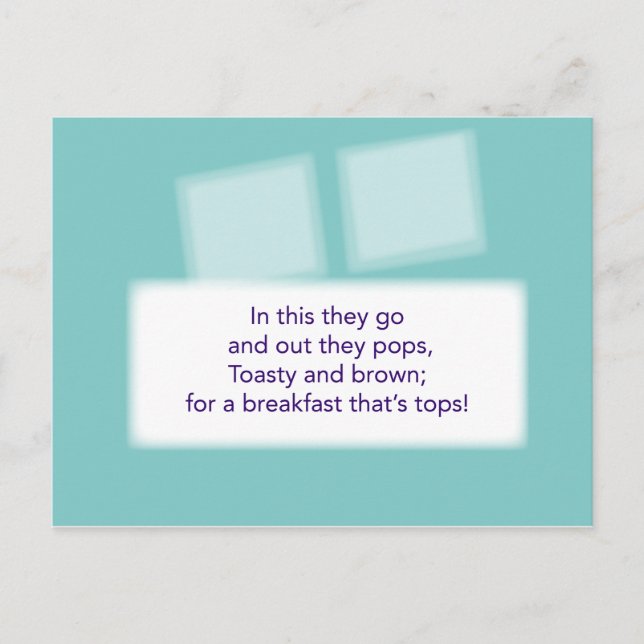 Cartão Postal O jogo de caça ao tesouro - pista nº 4 - Torre (Frente)