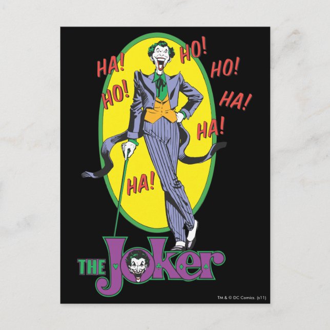 Cartão Postal O Joker Cackles 2 (Frente)