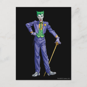 Cartão Postal O Joker se posiciona com Cane
