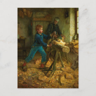 Cartão Postal O Jovem Fabricante de Sabot de Henry Ossawa Tanner