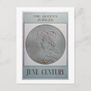 Cartão Postal "O Jubileu da Rainha 1837-87" (litoral colorido)
