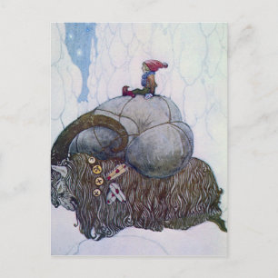 Cartão Postal “O Julbock” Bode de Natal por John Bauer
