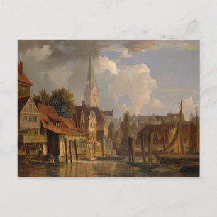 Cartão Postal O Kleine Alster em 1842, 1842