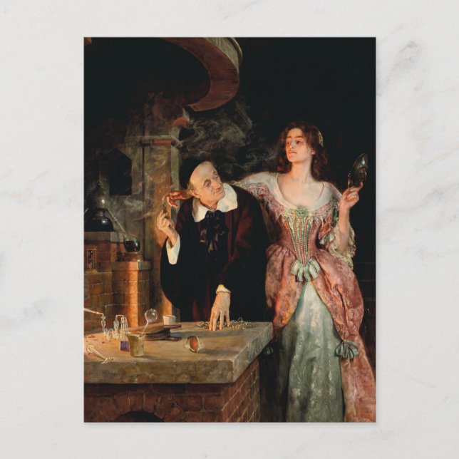 Cartão Postal O Laboratório | John Collier (Frente)