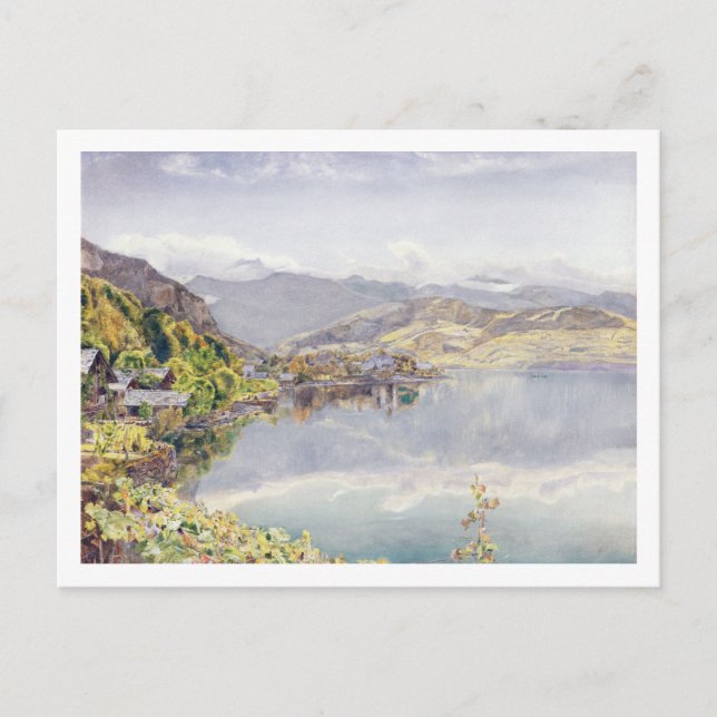 Cartão Postal O lago de Lucerna, Monte Pilatus à distância (Frente)