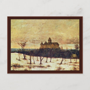 Cartão Postal O Lago Neuchâtel Por Courbet Gustave