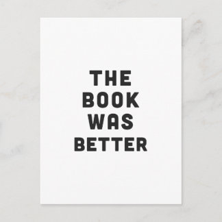 Cartão Postal O livro estava melhor
