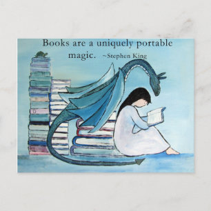 Cartão Postal O Livro Favorito do Dragão