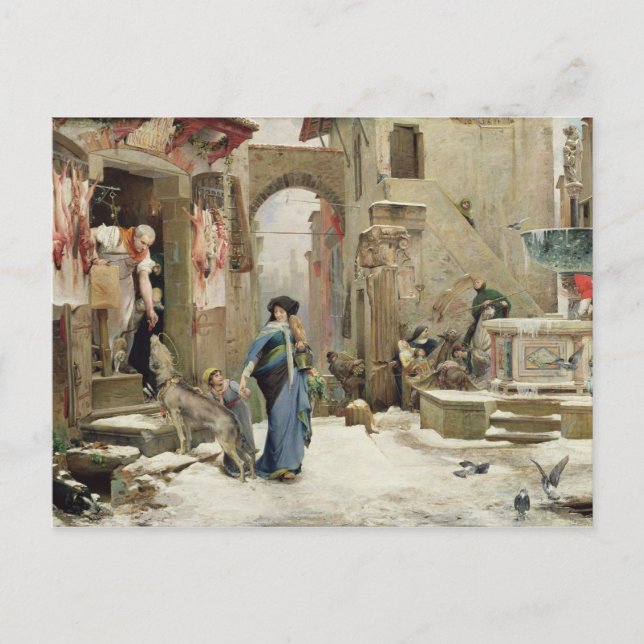Cartão Postal O Lobo de Gubbio, 1877 (Frente)