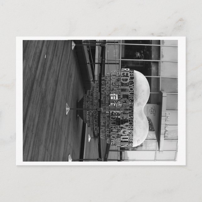 Cartão postal "O local onde o coração está protegi (Frente)