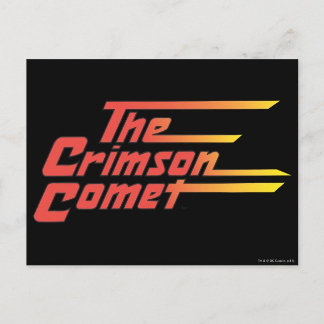 Cartão Postal O logotipo Crimson Comet (Frente)