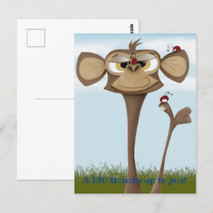 Cartão Postal O Macaco Adorável e Seus Amigos Damibuco