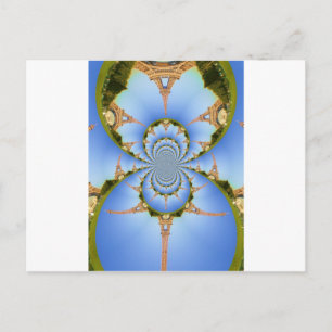 Cartão Postal O Magia de Paris: Projeto Geométrico da Torre Eiff