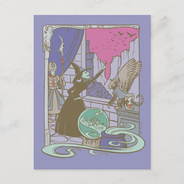 Cartão Postal O Mágico de Oz™ | Bruxa Má da História™ (Frente)