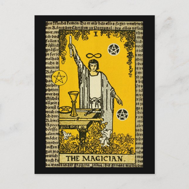 Cartão Postal O Mágico Tarot (Frente)