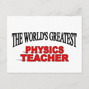 Cartão Postal O maior professor de física do mundo