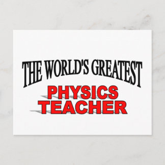 Cartão Postal O maior professor de física do mundo