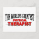 Cartão Postal O maior terapeuta físico do mundo (Frente)