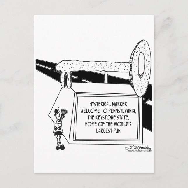 Cartão Postal O Maior Trocadilho do Mundo (Frente)