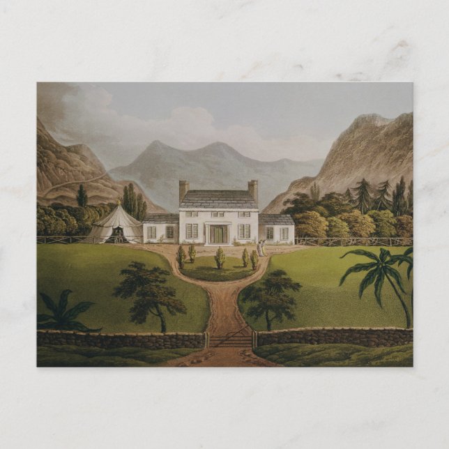 Cartão Postal O Mal-Maison de Bonaparte em St Helena, 1821 (Frente)