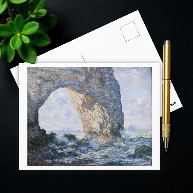Cartão Postal O Manneporte perto de Étretat, Monet (Criador carregado)