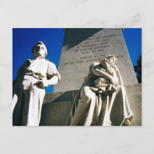 Cartão Postal O Massacre Histórico do Ludlow em 20 de abril de 