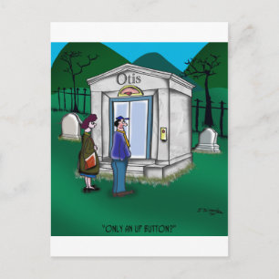 Cartão Postal O Mausoléu do Elevador Otis tem apenas um botão pa