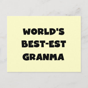 Cartão Postal O melhor granma preto e branco do mundo